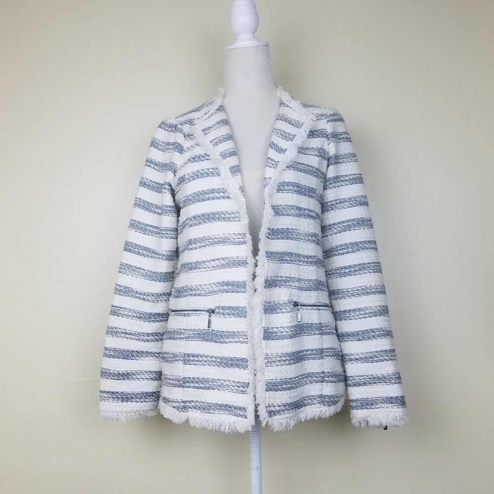 Willow and Clay Open Front Blazer Jacket Sz Small